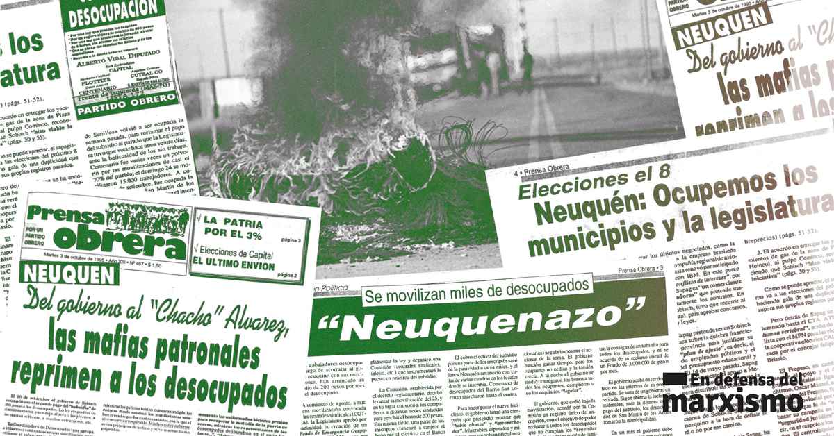 imagen de la nota 1995: A 30 años de la gran gesta de la Coordinadora de Desocupados de Neuquén