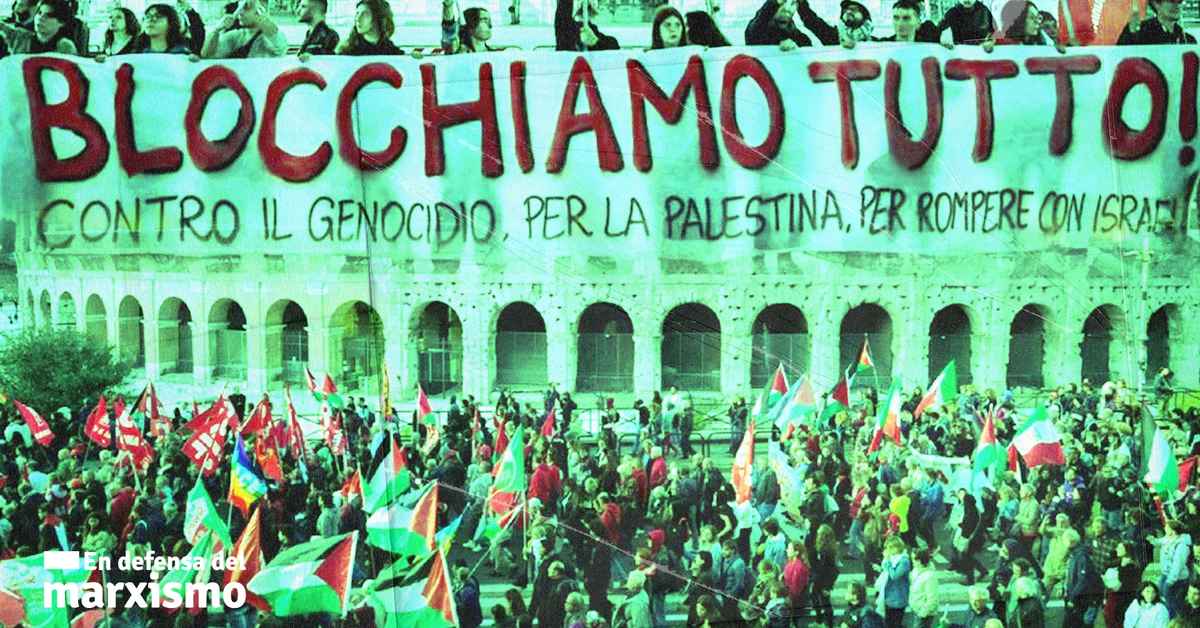 imagen de la nota Cómo se construyó en Italia la Huelga General por Palestina